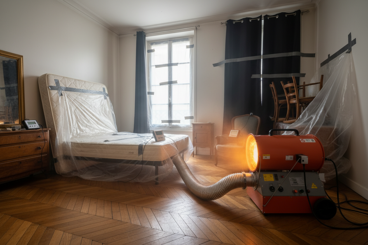 Traitement thermique punaises de lit à Laval